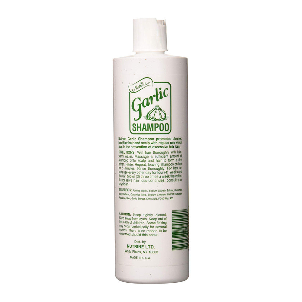 Nutrine Unscented Garlic Hair Shampoo for Excessive Hair Loss, 16 Oz